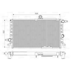 Chladič motora VALEO 816710