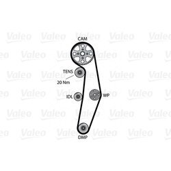 Vodné čerpadlo + sada ozubeného remeňa VALEO 614559 - obr. 1