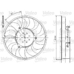 Ventilátor chladenia motora VALEO 696018