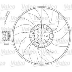 Ventilátor chladenia motora VALEO 696028