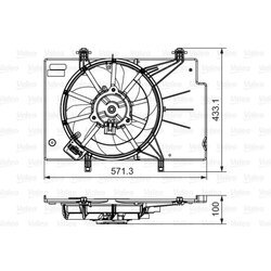 Ventilátor chladenia motora VALEO 696346