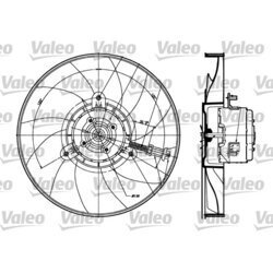 Ventilátor chladenia motora VALEO 698357