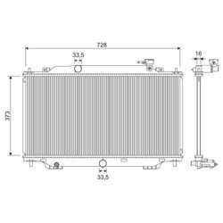Chladič motora VALEO 701329