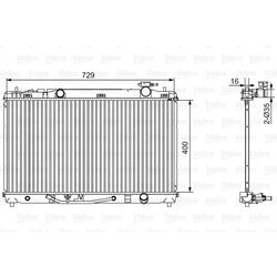 Chladič motora VALEO 701526