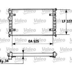 Chladič motora VALEO 730947