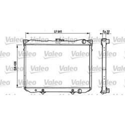 Chladič motora VALEO 731160