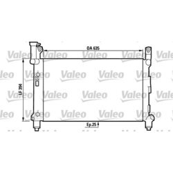 Chladič motora VALEO 731721