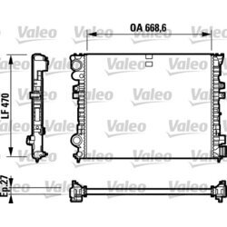 Chladič motora VALEO 732692