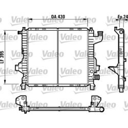 Chladič motora VALEO 732819