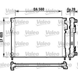 Chladič motora VALEO 732846