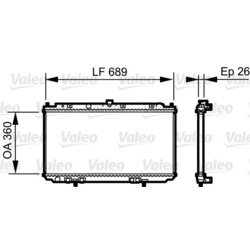 Chladič motora VALEO 735061