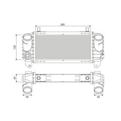 Chladič plniaceho vzduchu VALEO 817872