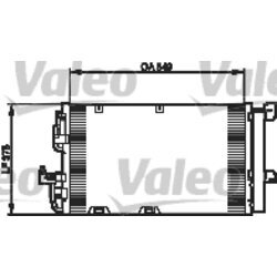 Kondenzátor klimatizácie VALEO 818047