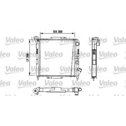 Chladič motora VALEO 883729