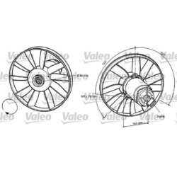 Ventilátor chladenia motora VALEO 696039