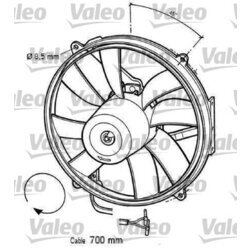 Ventilátor chladenia motora VALEO 696063