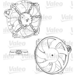 Ventilátor chladenia motora VALEO 696229