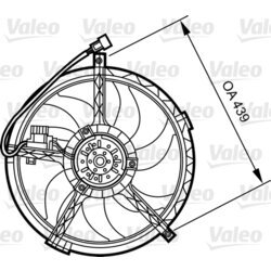 Ventilátor chladenia motora VALEO 696378