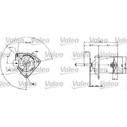 Elektromotor vetráka chladiča VALEO 698005