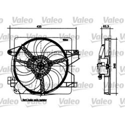 Ventilátor chladenia motora VALEO 698496