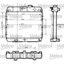 Chladič motora VALEO 730061