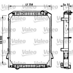 Chladič motora VALEO 730259