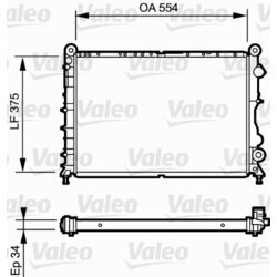 Chladič motora VALEO 730838