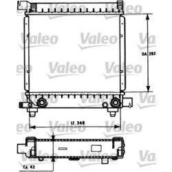 Chladič motora VALEO 731171