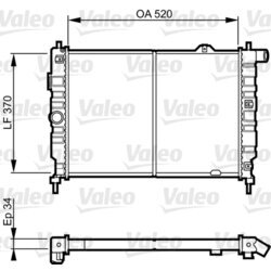 Chladič motora VALEO 731217