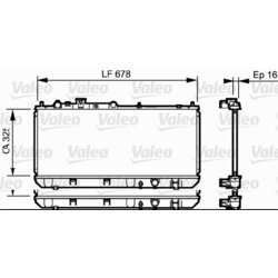 Chladič motora VALEO 734123