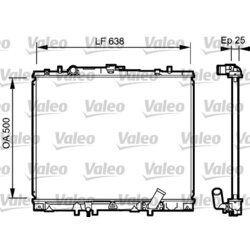 Chladič motora VALEO 734424