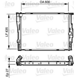 Chladič motora VALEO 735194