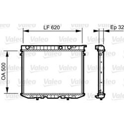Chladič motora VALEO 735229