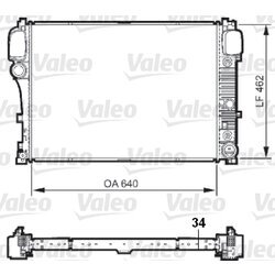 Chladič motora VALEO 735298