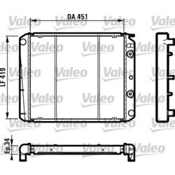 Chladič motora VALEO 810971