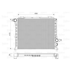 Chladič motora VALEO 811068