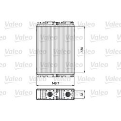 Výmenník tepla vnútorného kúrenia VALEO 811557