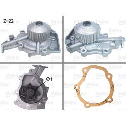 Vodné čerpadlo, chladenie motora VALEO 506659
