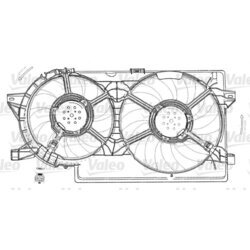 Ventilátor chladenia motora VALEO 696012