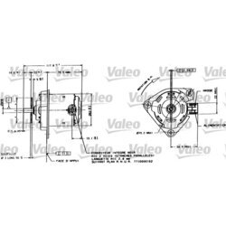 Elektromotor vetráka chladiča VALEO 698015