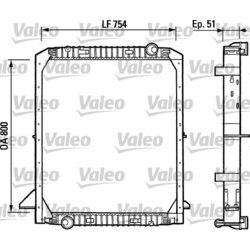 Chladič motora VALEO 730964