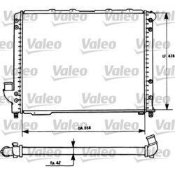 Chladič motora VALEO 731278