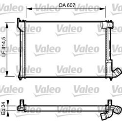 Chladič motora VALEO 731297