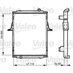 Chladič motora VALEO 733533