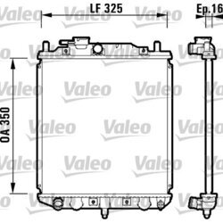 Chladič motora VALEO 734209