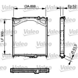 Chladič motora VALEO 734300