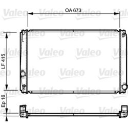 Chladič motora VALEO 735215