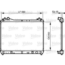 Chladič motora VALEO 735580