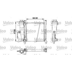 Chladič motora VALEO 811386