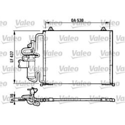 Kondenzátor klimatizácie VALEO 816987